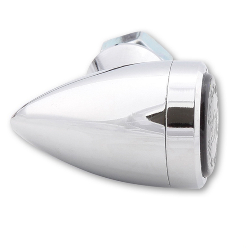 Motorcykel blinklys Highsider Smart Sixteen Bullet LED 3i1 krom