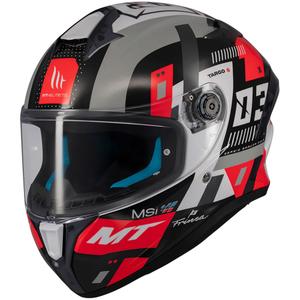 Integralhjelm MT Targo S SERGIO GARCIA sort-grå-rød