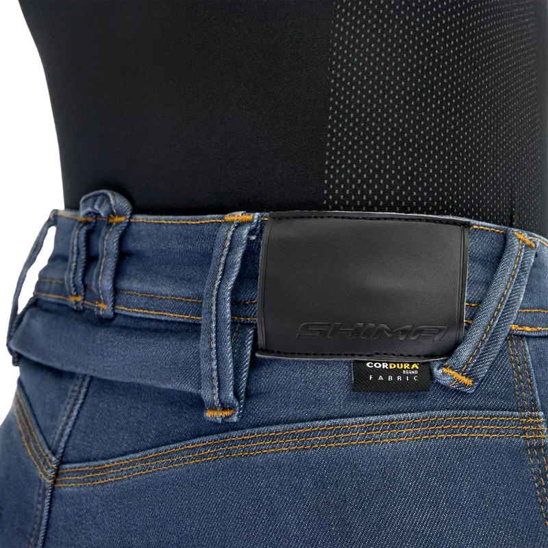 Shima Ridge dame lange motorcykeljeans blå