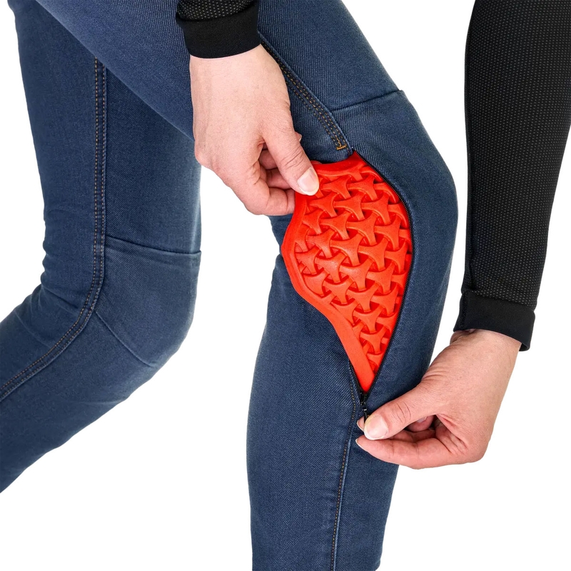 Shima Ridge dame lange motorcykeljeans blå