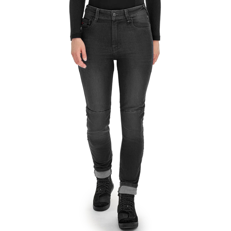 Shima Ridge dame lange motorcykeljeans, sort