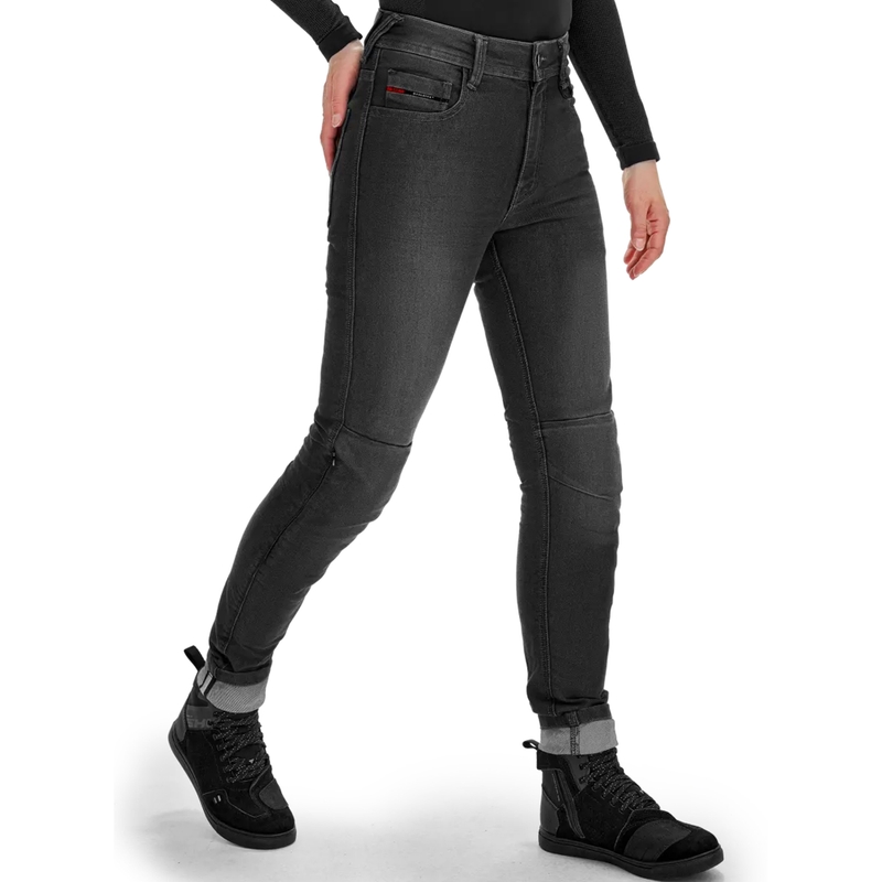 Shima Ridge dame lange motorcykeljeans, sort