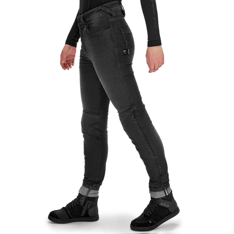 Shima Ridge dame lange motorcykeljeans, sort