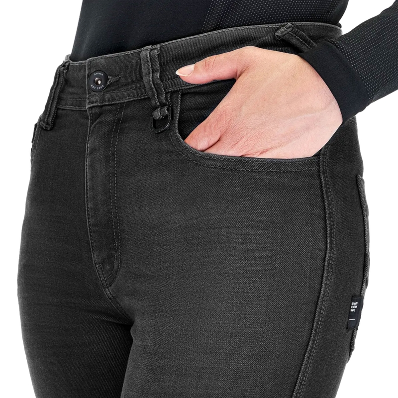 Shima Ridge dame lange motorcykeljeans, sort