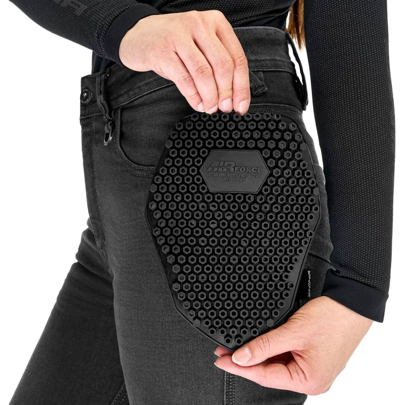 Shima Ridge dame lange motorcykeljeans, sort