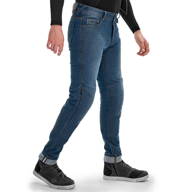 Shima Ridge Extended Biker Jeans Blå