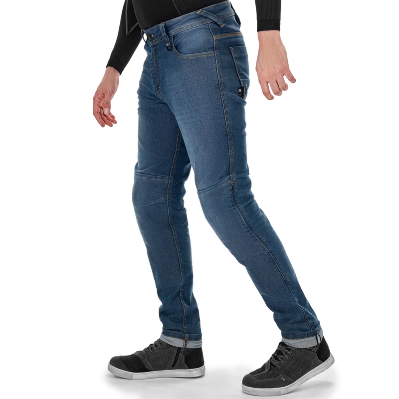 Shima Ridge Extended Biker Jeans Blå
