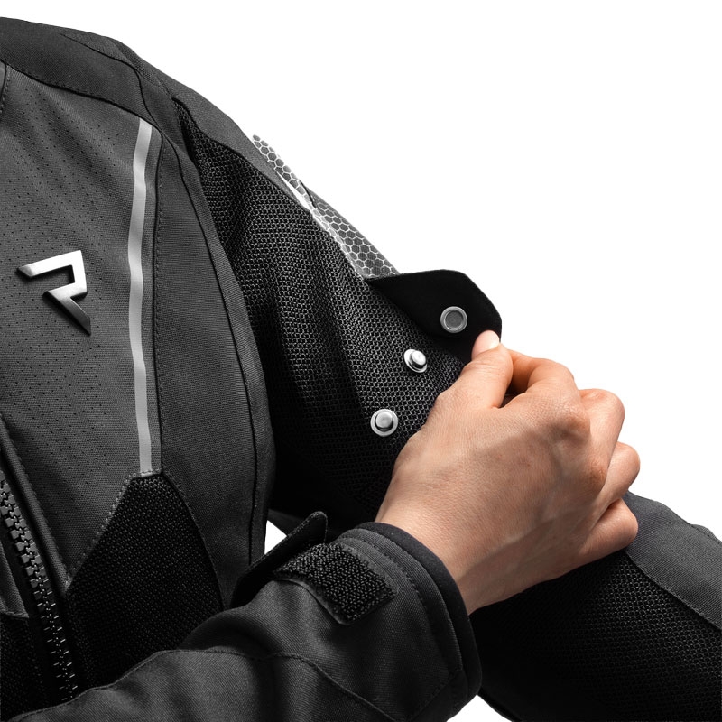 Dame motorcykeljakke Rebelhorn Hiflow V sort