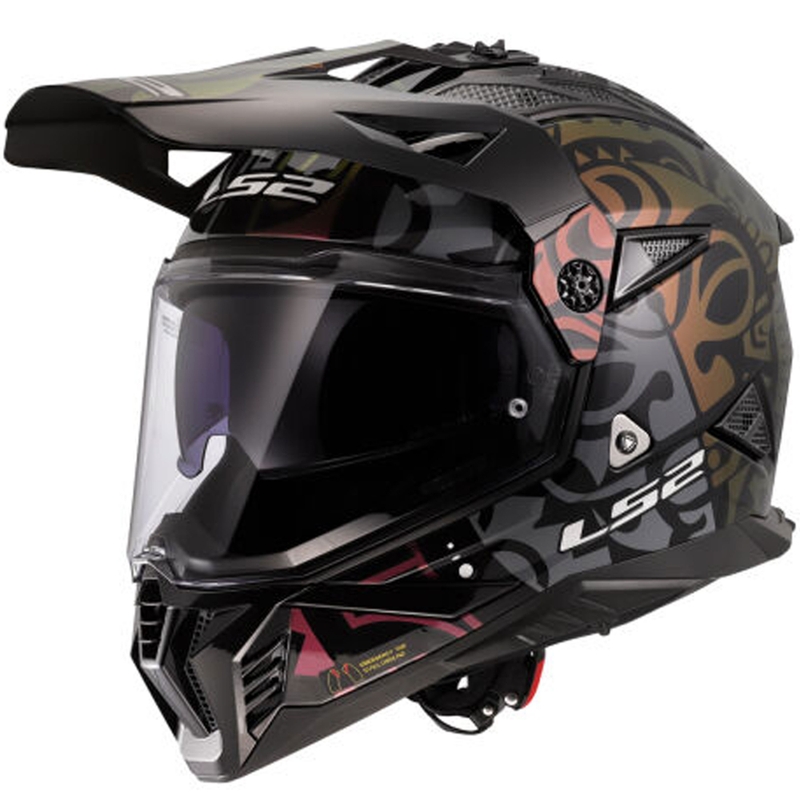 Enduro motorcykelhjelm LS2 MX702 Pioneer II Rangi sort