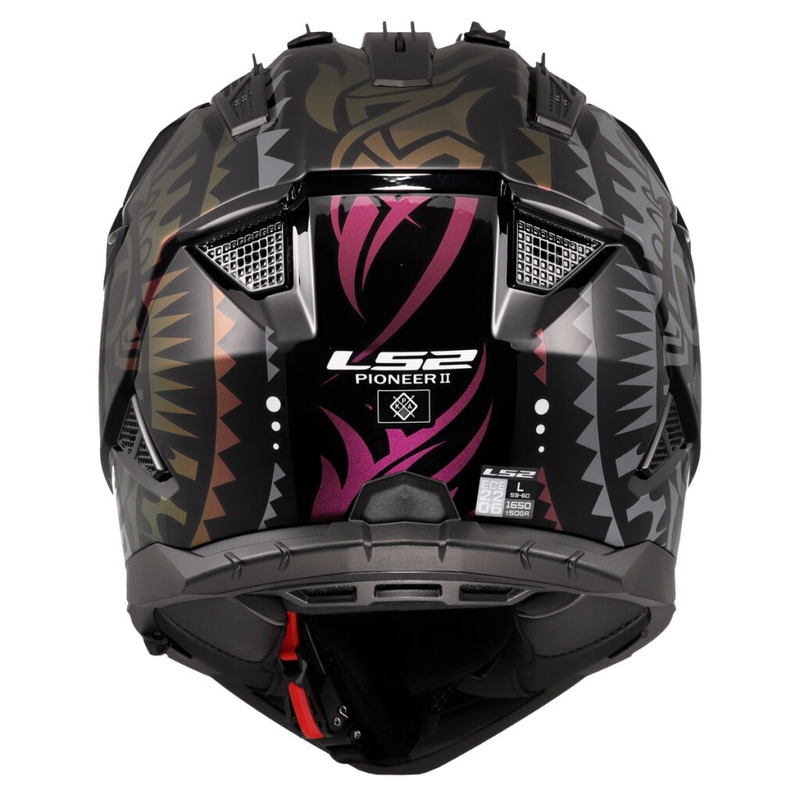 Enduro motorcykelhjelm LS2 MX702 Pioneer II Rangi sort