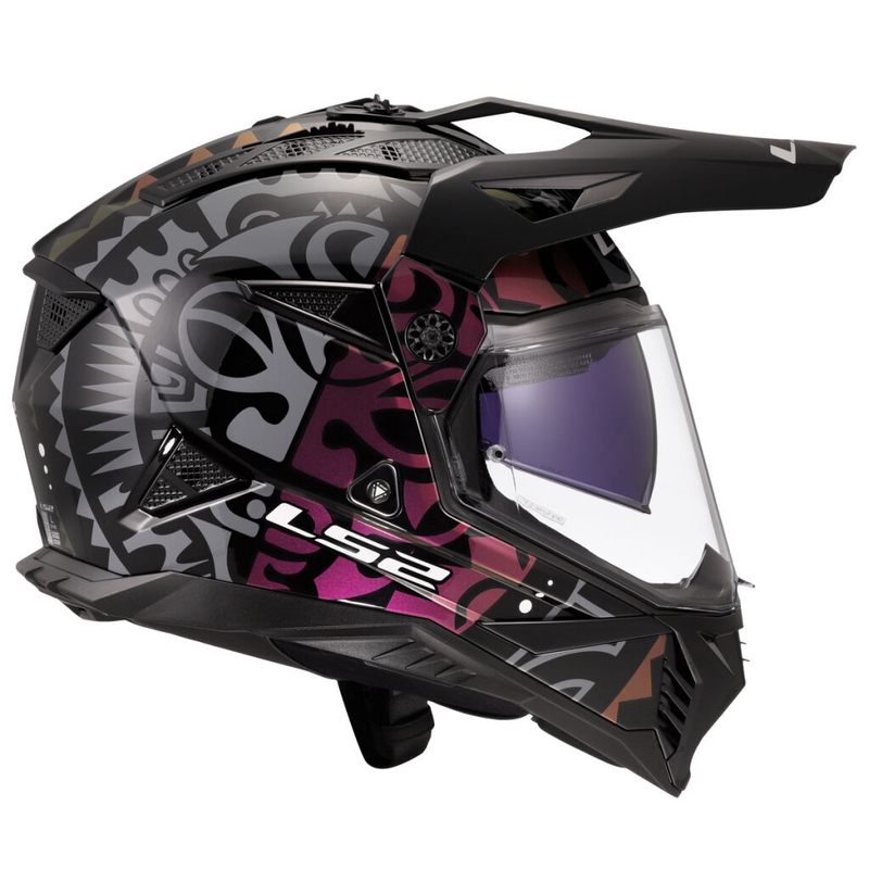 Enduro motorcykelhjelm LS2 MX702 Pioneer II Rangi sort