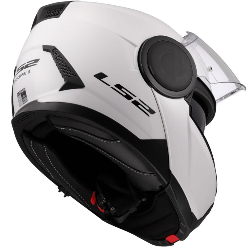 Flip-up motorcykelhjelm LS2 FF902 Scope II Ensfarvet hvid