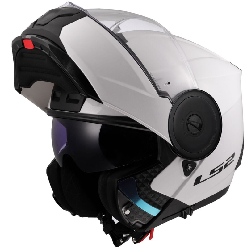 Flip-up motorcykelhjelm LS2 FF902 Scope II Ensfarvet hvid