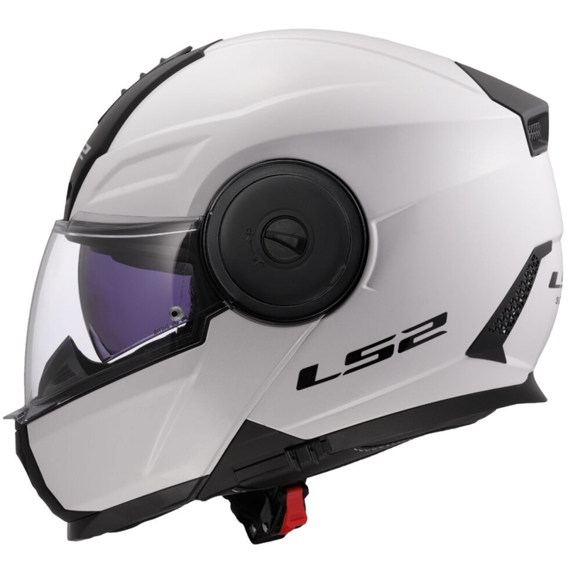 Flip-up motorcykelhjelm LS2 FF902 Scope II Ensfarvet hvid