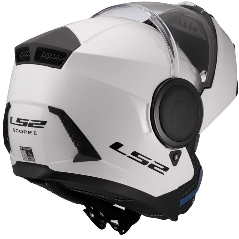 Flip-up motorcykelhjelm LS2 FF902 Scope II Ensfarvet hvid