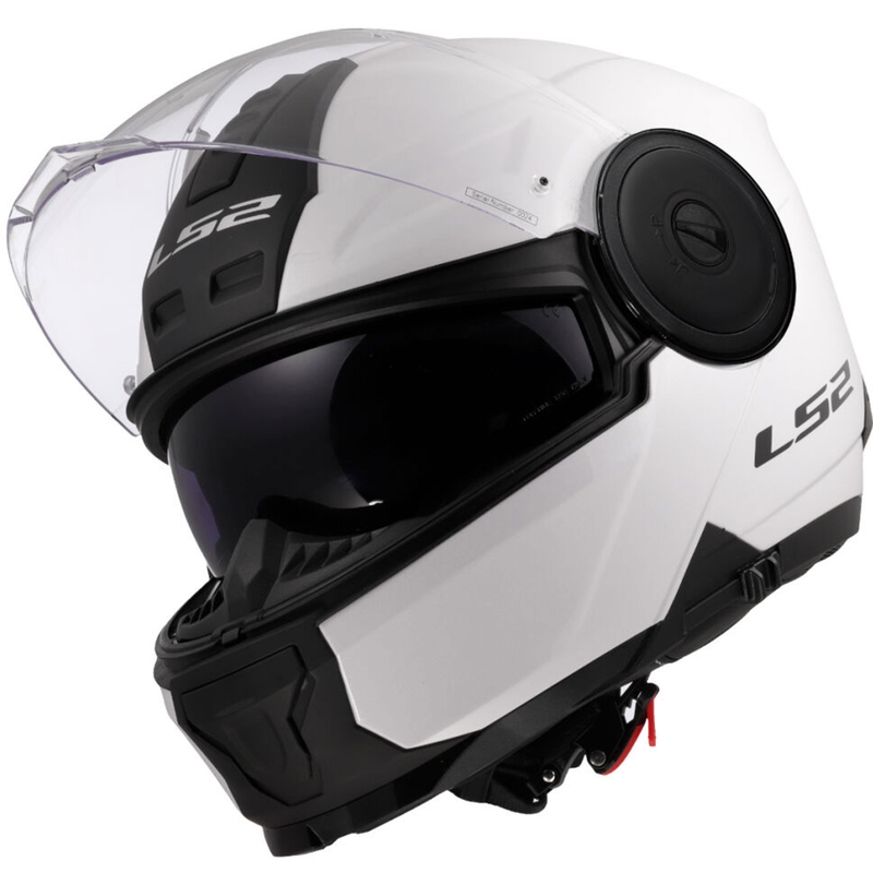 Flip-up motorcykelhjelm LS2 FF902 Scope II Ensfarvet hvid