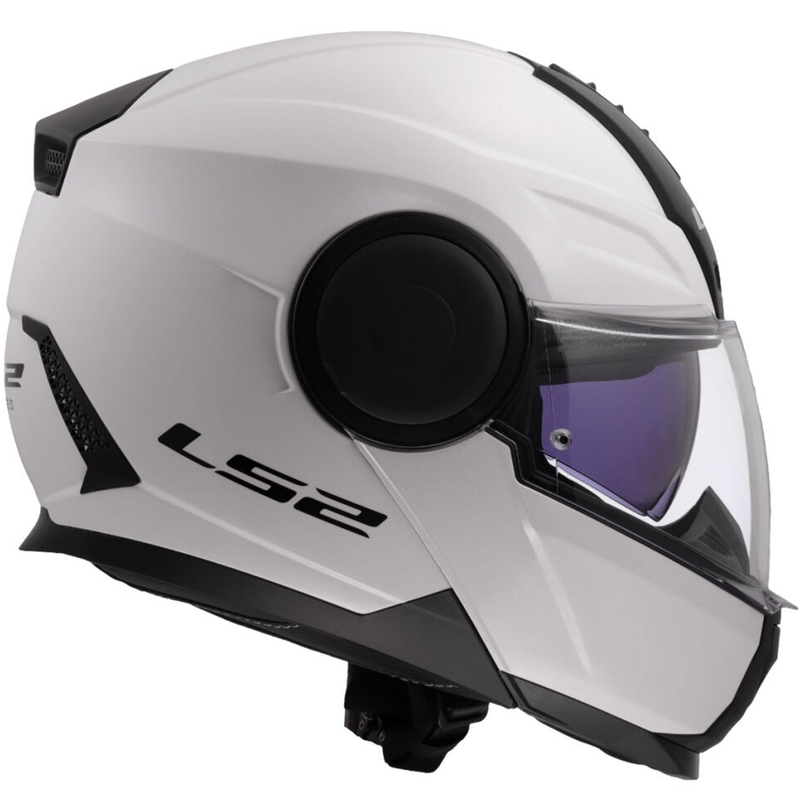 Flip-up motorcykelhjelm LS2 FF902 Scope II Ensfarvet hvid