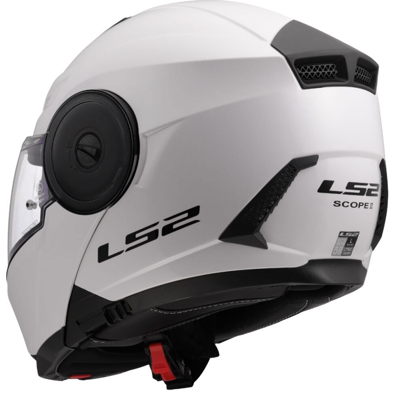 Flip-up motorcykelhjelm LS2 FF902 Scope II Ensfarvet hvid