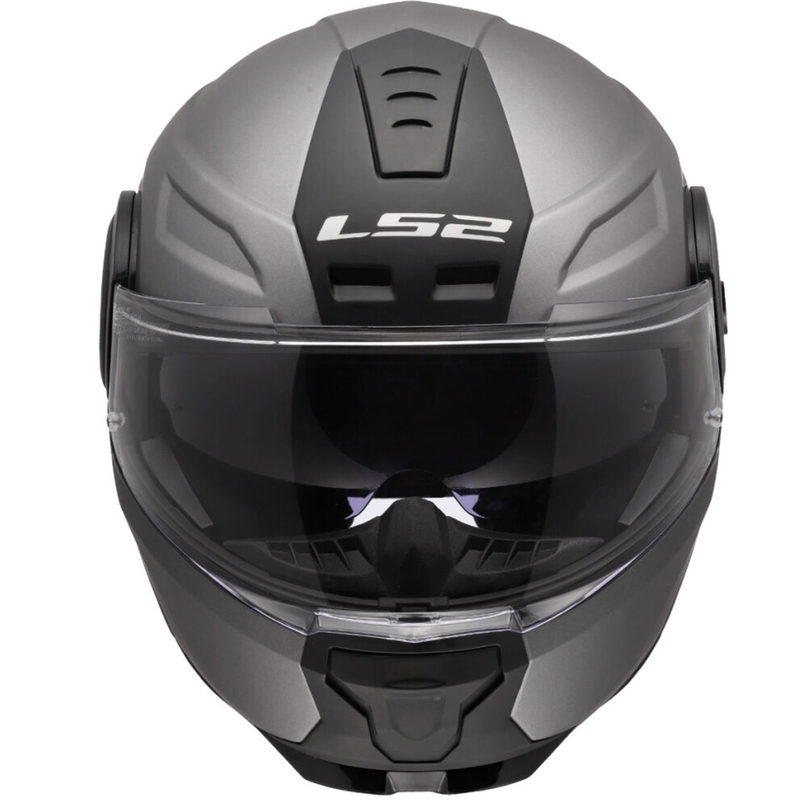 Flip-up motorcykelhjelm LS2 FF902 Scope II Solid mat titanium