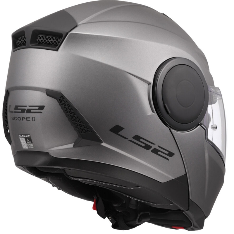 Flip-up motorcykelhjelm LS2 FF902 Scope II Solid mat titanium