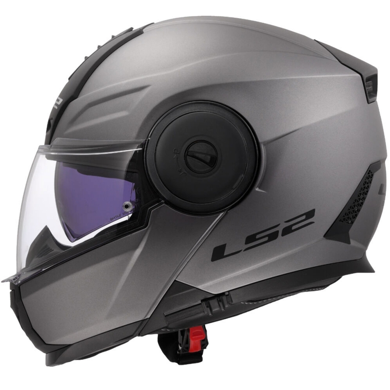 Flip-up motorcykelhjelm LS2 FF902 Scope II Solid mat titanium