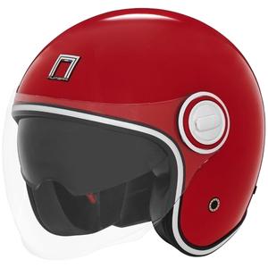 Åben motorcykelhjelm NOX PREMIUM Heritage rød