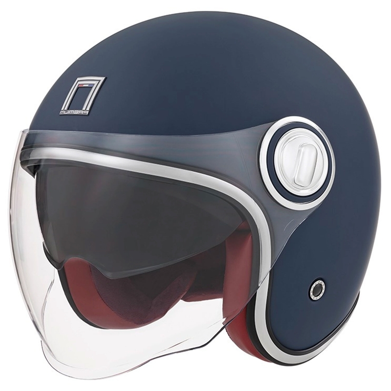 Åben motorcykelhjelm NOX PREMIUM Heritage blå