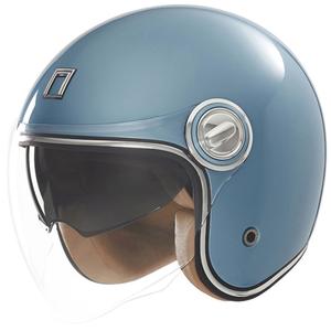 Åben motorcykelhjelm NOX PREMIUM Heritage turkis