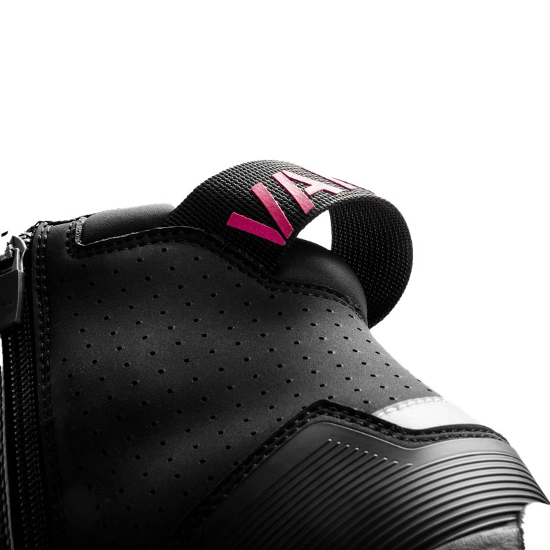 Dame motorcykelstøvler Rebelhorn Vandal II sort-pink