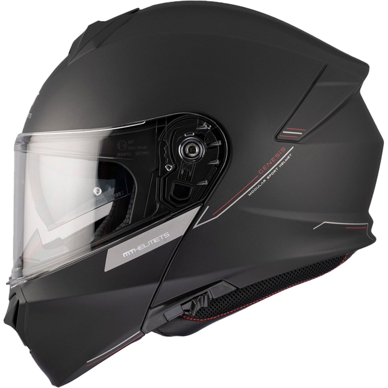 MT Genesis SV Solid A1 sort mat flip-up motorcykelhjelm
