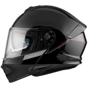 MT Genesis SV Solid A1 black gloss tip-up motorcykelhjelm