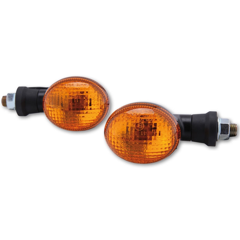 Highsider Smart Mini motorcykel blinklys sort-orange