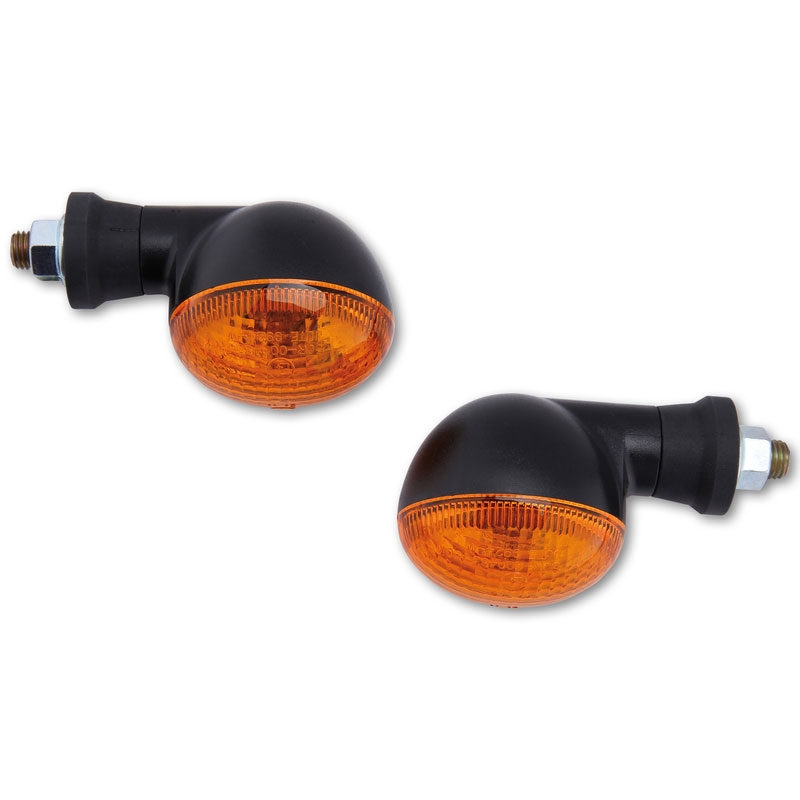 Highsider Smart Mini motorcykel blinklys sort-orange