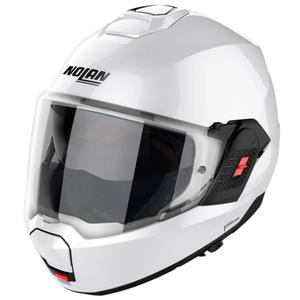 Flip-up motorcykelhjelm Nolan N120-1 Classico N-com hvid