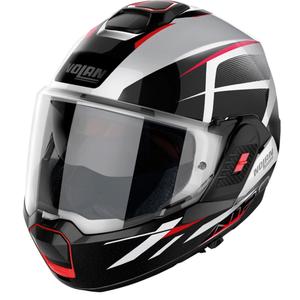 Nolan N120-1 Nightlife N-com 27 hvid flip-hjelm