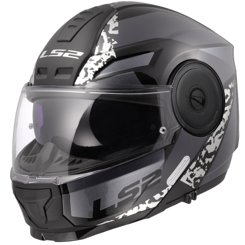 Flip-up motorcykelhjelm LS2 FF902 Scope II Oxyd sort-titanium