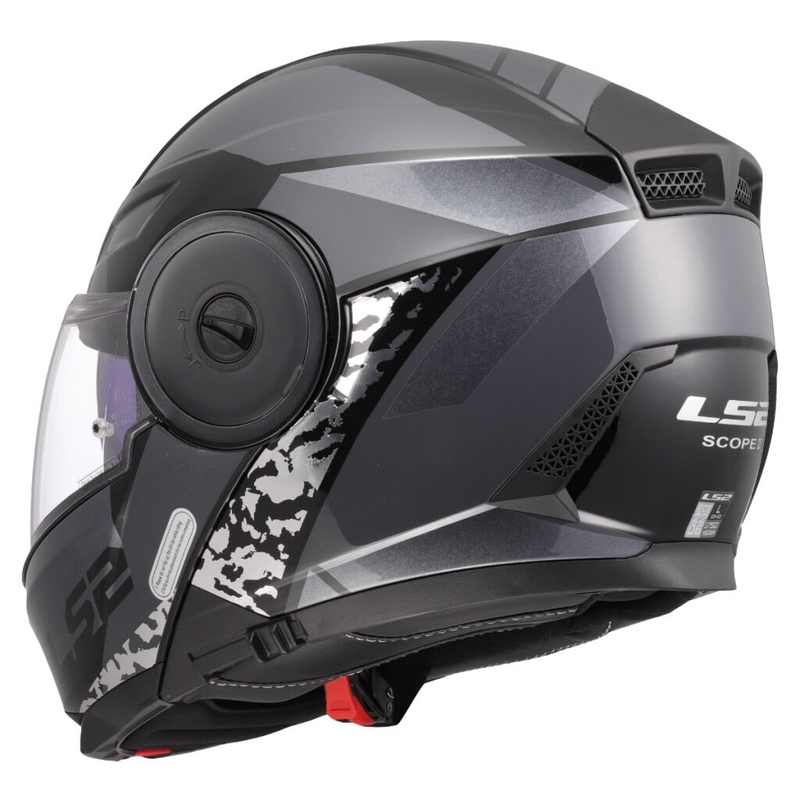 Flip-up motorcykelhjelm LS2 FF902 Scope II Oxyd sort-titanium