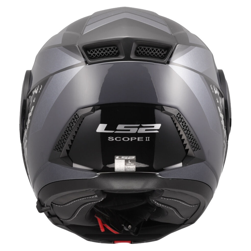 Flip-up motorcykelhjelm LS2 FF902 Scope II Oxyd sort-titanium