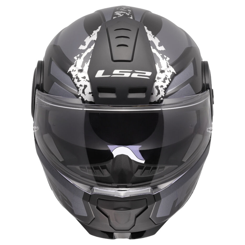 Flip-up motorcykelhjelm LS2 FF902 Scope II Oxyd sort-titanium