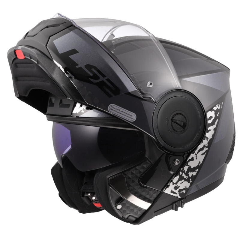 Flip-up motorcykelhjelm LS2 FF902 Scope II Oxyd sort-titanium