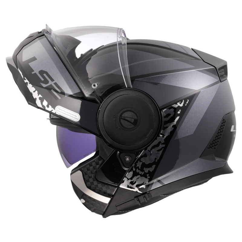 Flip-up motorcykelhjelm LS2 FF902 Scope II Oxyd sort-titanium