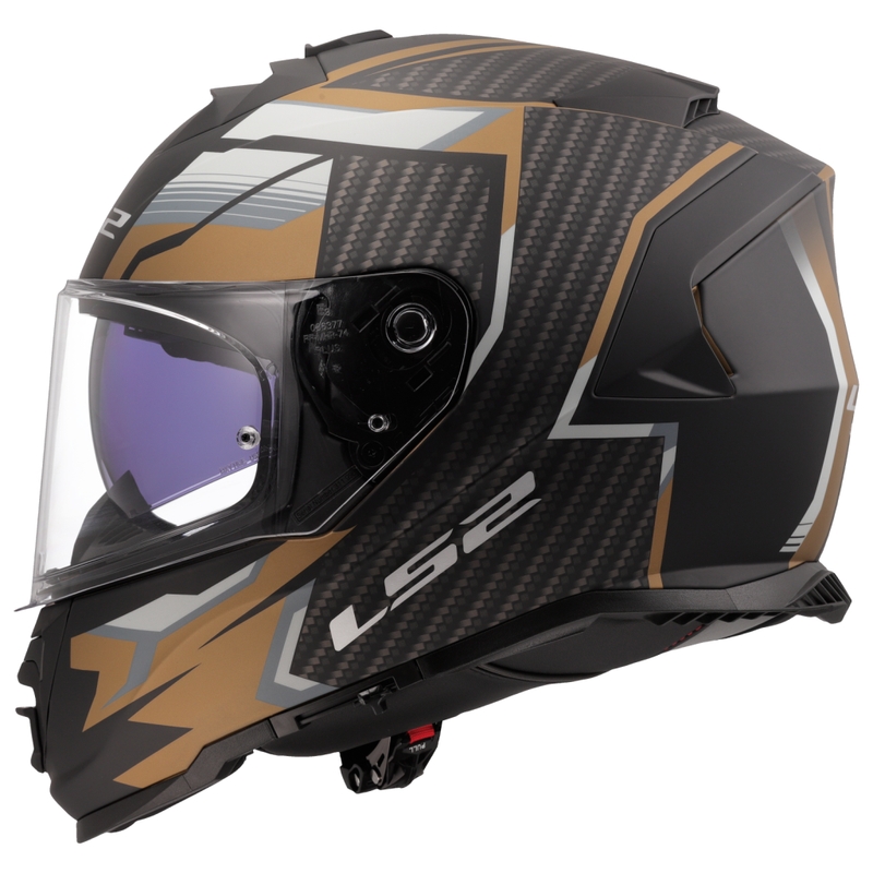 LS2 FF800 Storm II Tracker integralhjelm, sort-guld