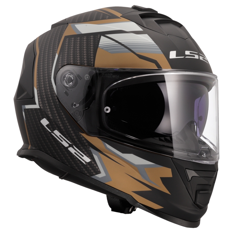 LS2 FF800 Storm II Tracker integralhjelm, sort-guld