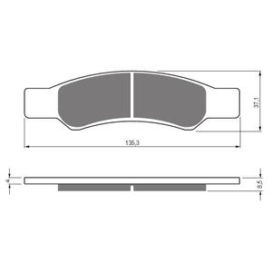 Brzdové destičky GOLDFREN S3