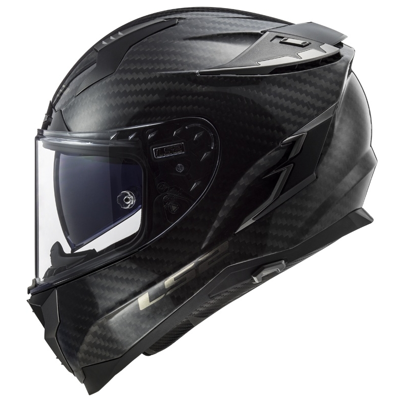 Integral motorcykelhjelm LS2 FF327 Challenger C Solid Carbon udsalg