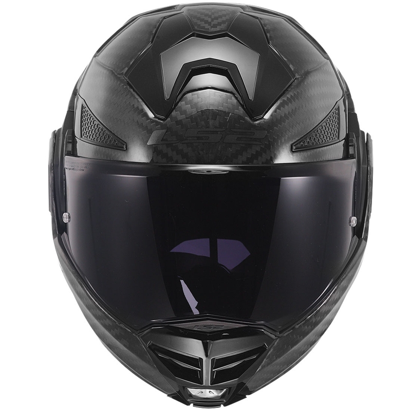 Flip-up motorcykelhjelm LS2 FF901 Advant X Solid Kulstofsort