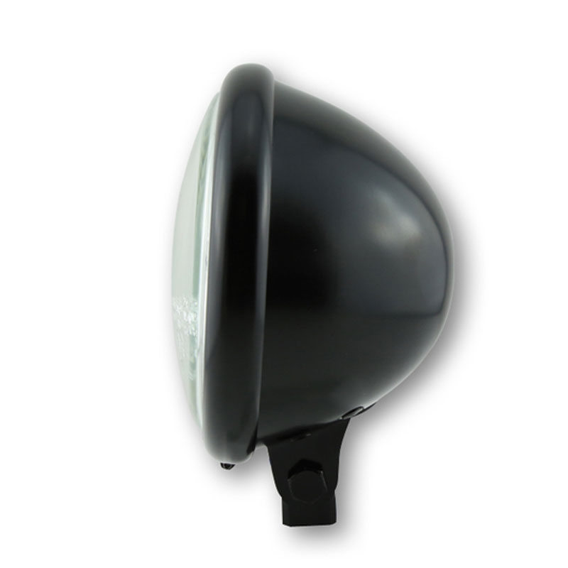 Highsider Smart Bates Style 5 3/4 tommer forlygte med klart glas, sort