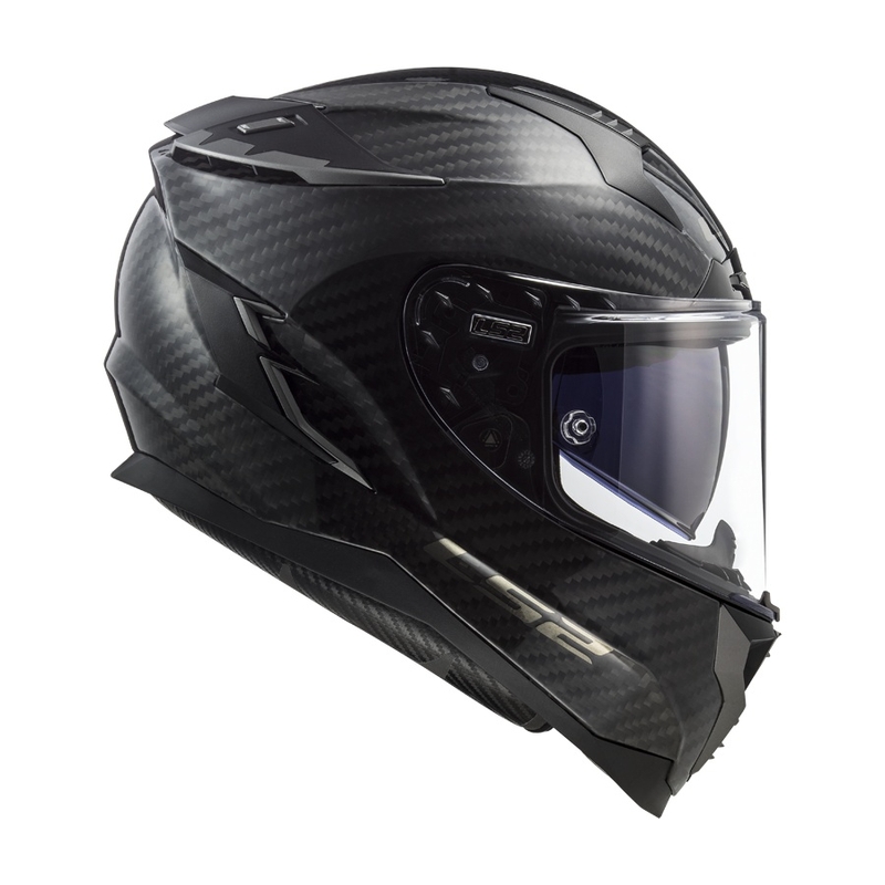 Integral motorcykelhjelm LS2 FF327 Challenger C Solid Carbon udsalg