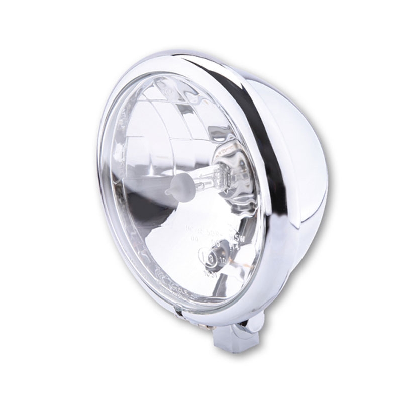 Highsider Smart Bates Style 5 3/4 tommer forlygte i klart glas, krom