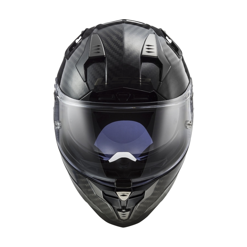 Integral motorcykelhjelm LS2 FF327 Challenger C Solid Carbon udsalg